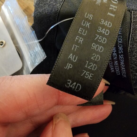 Natori Pure Luxe Strapless Contour Underwire Bra NWT Black 34D - Picture 12 of 14